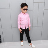 Long sleeve School Boys Dress White Shirt For boys